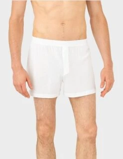 Sunspel1 Button Short Boxers - White