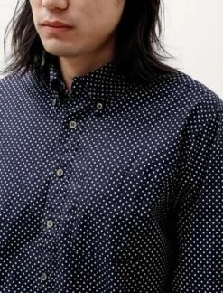 Engineered Garments19 Century BD Big Shirt - Polka Dot Navy -Patagonia Clothing Shop 19 Century BD Shirt Big Polka Dot Navy 20220917061326 2