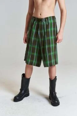 3MANMulti Linen Highland Shorts - Green
