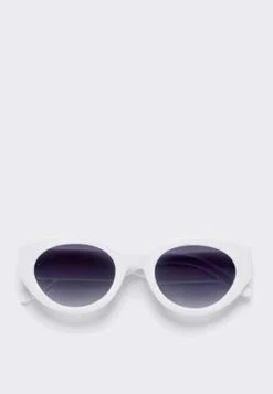 AKILAX Vashtie Abstract Sunglasses - White/Black