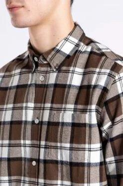Norse ProjectsAnton Brushed Flannel - Check Taupe -Patagonia Clothing Shop Anton Brushed Flannel Check Taupe 20220920141340 2