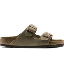 BirkenstockArizona Soft Footbed Suede Leather Narrow - Taupe