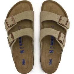 BirkenstockArizona Soft Footbed Suede Leather Narrow - Taupe -Patagonia Clothing Shop Arizona Soft Footbed Suede Leather Taupe narrow 20230720120845