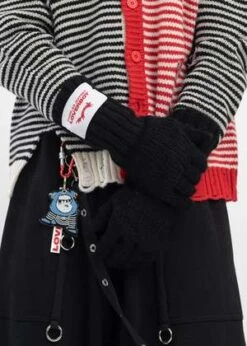 Charles JeffreyMOHAIR GLOVES - BLACK