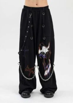 KidillWide Sweat Pants - Black/Multi