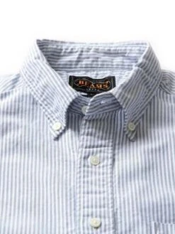 Beams PlusB.D. Oxford Candy Stripe Shirt - Blue -Patagonia Clothing Shop Beams Plus B D Oxford Candy Stripe BLUE 20231016213301