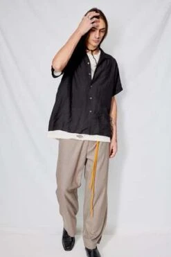 AssemblyRayon Camp Shirt - Black Stripe -Patagonia Clothing Shop Black Stripe Rayon Camp Shirt 20230928195827