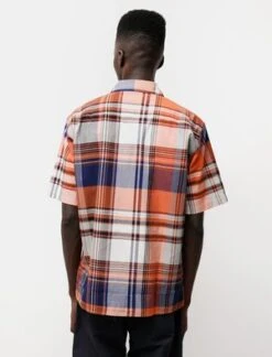 Norse ProjectsCarsten Madras Shirt - Orange -Patagonia Clothing Shop Carsten Madras Orange 20200802001055