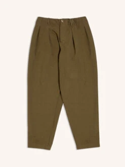 KestinClyde Cotton Ripstop Loose Pants - Olive