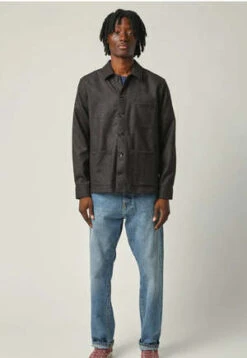 CorridorMen's Lambswool Overshirt - Brown