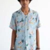 Graphia New YorkDesi Short Sleeve Camp Collar Shirt - Blue Ukiyoe Hibiscus Print -Patagonia Clothing Shop Desi Short Sleeve Camp Collar Blue Ukiyoe Hibiscus Print 20220523150810