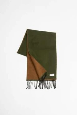 Universal WorksDouble Sided Scarf - Olive/Brown -Patagonia Clothing Shop Double Sided Scarf Olive Brown 20220824101421 2