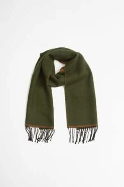 Universal WorksDouble Sided Scarf - Olive/Brown -Patagonia Clothing Shop Double Sided Scarf Olive Brown 20220824101421 4