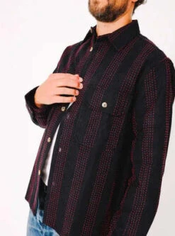 DUSHYANTThe Jesse Chain Stitch Canvas Workshirt - Black -Patagonia Clothing Shop Dushyant The Jesse Workshirt Black Chain Stitch Canvas 20231025025700 1