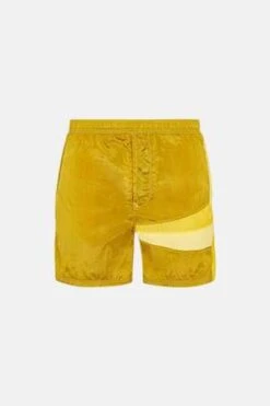 Stone IslandEconyl Nylon Metal Star Inlay Shorts - Yellow