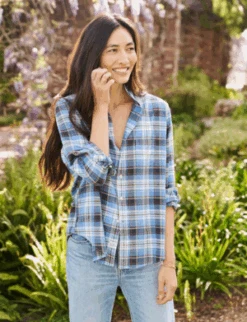 Frank & EileenEileen Plaid Button Up