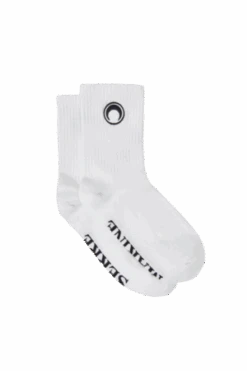 MARINE SERREEmbroidered Olympic Socks - White