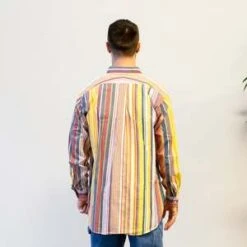 Engineered GarmentsCotton 19th Century BD Shirt - Bright Multicolor Stripe -Patagonia Clothing Shop Engineered Garments 19th Century BD Shirt Bright Multi Color Cotton Stripe 20220322173539 1