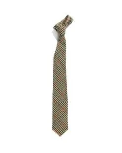 Engineered GarmentsAcrylic Wool Neck Tie - Khaki Gunclub Check
