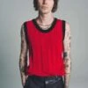 Ernest W. BakerCable Knit Tank Top - Red -Patagonia Clothing Shop Ernest W Baker Cable Knit Tank Top Red 20230330221544
