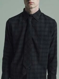 Ernest W. BakerCheck Tie - Black/White