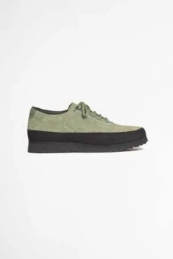 TarvasExplorer Hairy Suede Shoe - Spinach