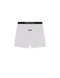 Fear Of GodEssentials Logo Elastic Shorts - Gray -Patagonia Clothing Shop Fear of God Essential Grey logo shorts with elastic 20210904231716 1