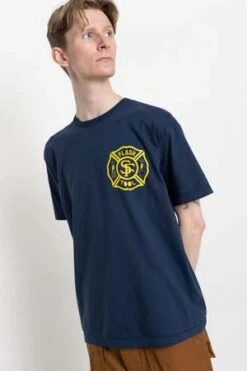 SassafrasFlash Tool Tee - Half Navy
