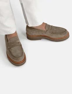 GrensonPeter Loafer Suede Leather - Natural Sand