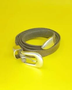 Our LegacyLeather 2cm Belt - Grey