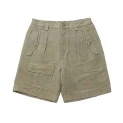 U.SAGEHeavy Linen Shorts - Grey