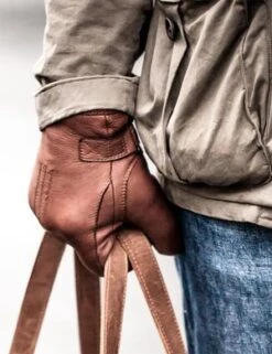 HestraUtsjo Sports Leather Gloves - Chestnut Brown