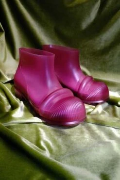 LOEWETransparent Red Rubber Pull-On Ankle Boot -Patagonia Clothing Shop LOEWE Transparent Red Rubber Pull On Ankle Boot 20220822215254