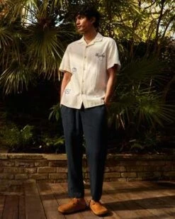 Wax LondonLinen Kurt Trouser - Navy -Patagonia Clothing Shop Linen Kurt Trouser in Navy 20230601000932