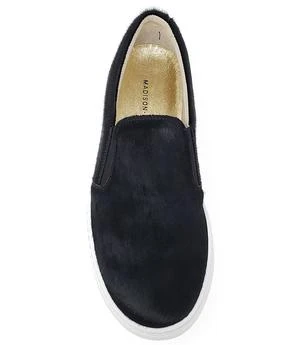 Madison Beverly HillsBlack Short Hair Calf Slip On Sneaker - Black 6 Madison Beverly HillsBlack Short Hair Calf Slip On Sneaker - Black - Image 4