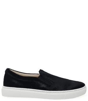 Madison Beverly HillsBlack Short Hair Calf Slip On Sneaker - Black 3 Madison Beverly HillsBlack Short Hair Calf Slip On Sneaker - Black