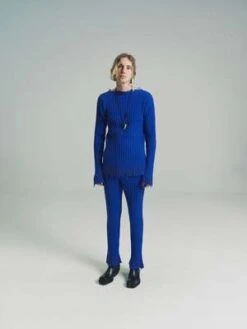 MarniAstral Wool Rib Knit Flare Trouser - Blue -Patagonia Clothing Shop Marni Astral Wool Rib Knit Flare Trouser Blue 20220927183515