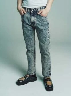 MarniDenim Pants - Pink Marble Dyed