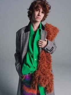 MarniPlush Scarf - Brown