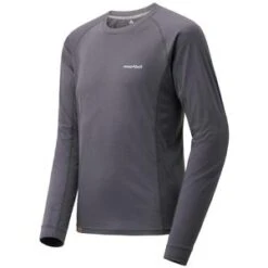 MontbellMerino Wool Plus Light Long Sleeve Tee - Gray