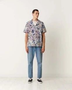 Wax LondonDidcot Shirt - Monet Blue