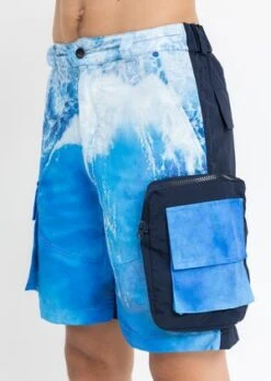 Black LuxSea Wave Printed Shorts - Multi -Patagonia Clothing Shop Multi Sea Wave Printed Shorts 20210808094940 2