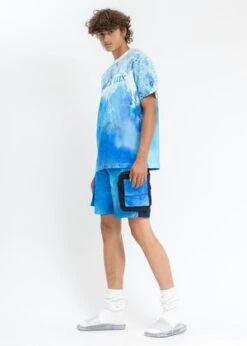 Black LuxSea Wave Printed Shorts - Multi