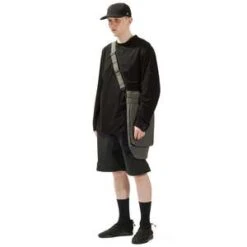 N-hoolywoodCOMPILE GRAMICCI HALF PANTS - BLACK