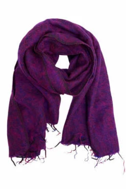 ZIG ZAGZig Zag Nepal Made Woven Scarf - Sunset