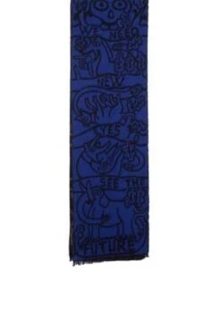 Walter Van BeirendonckNEW EYES Scarf - Blue/Camel