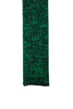 Walter Van BeirendonckNEW EYES Scarf - Green/Blue