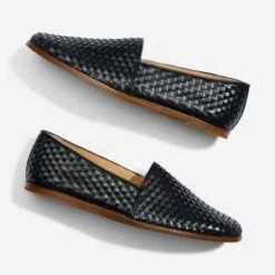 NisoloAlejandro Woven Slip On - Black