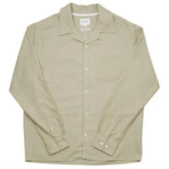 Norse ProjectsCarsten Organic Flannel Shirt LS - Utility Khaki