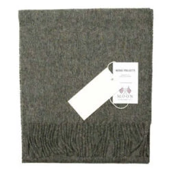 Norse ProjectsMoon Lambswool Scarf - Charcoal Melange